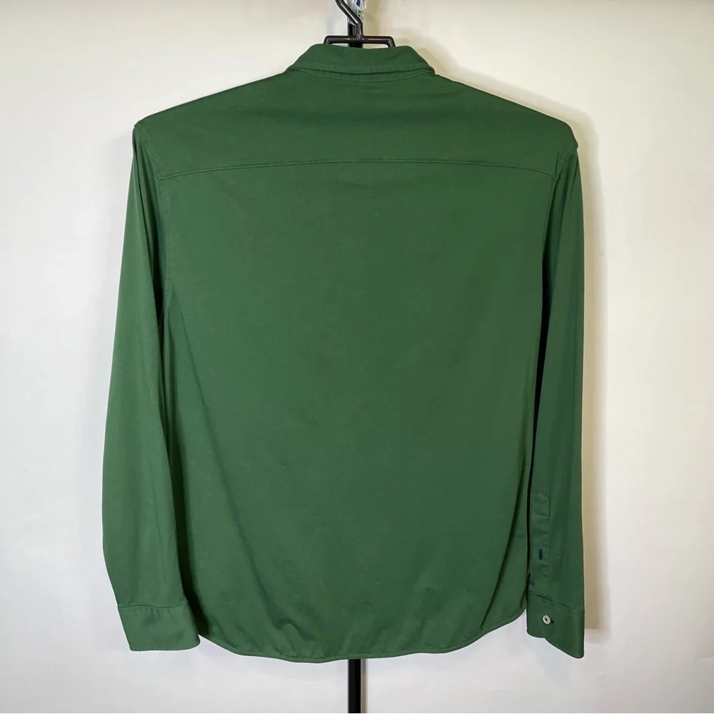 Untuckit Green Long Sleeve Polo Shirt Size XL Men’s - Picture 3 of 4